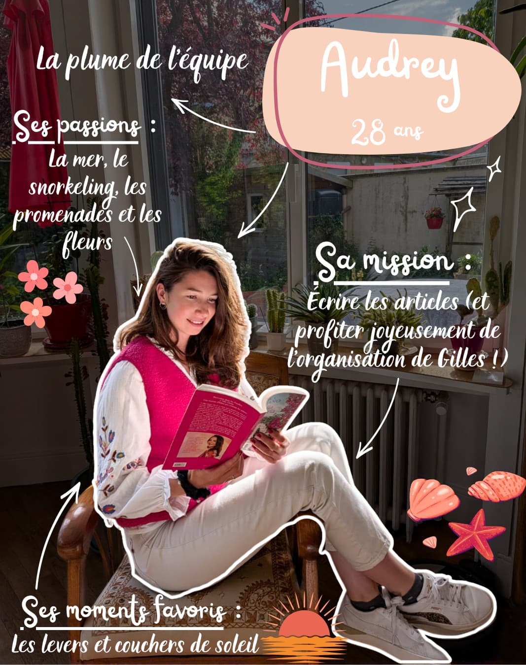 Portrait d'Audrey, co-fondatrice de 4 pieds sur terre
